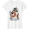 imageStar Wars The Rise of Skywalker BB8 Lighter Doodle TShirtWhite