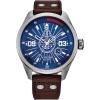 imageCitizen EcoDrive Mens Star Wars Han Solo quotSometimes I Even Amaze Myselfquot Watch Stainless Steel with Brown Leather Strap Blue Dial Luminous 43mm Model AW500903W