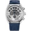 imageCitizen EcoDrive Mens Star Wars Millennium Falcon Stainless Steel Chronograph Watch Blue Leather Strap Luminous 44mm Model CA428100W