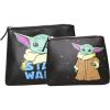 imageDisney Star Wars Mandalorian Grogu Faux Leather Make Up Cosmetic Bag Set