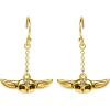 imageDisney Star Wars The Mandalorian The Child Dangle Earrings Official LicenseGolden
