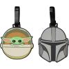imageFUL Star Wars The Mandalorian 2Piece Suitcase ID Tag Set with Adjustable Straps Grogu and Mando Multi One SizeGrogu and Mando