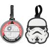 imageFUL Star Wars The Mandalorian 2Piece Suitcase ID Tag Set with Adjustable Straps Grogu and Mando Multi One SizeStorm Trooper and Death Star