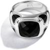 imageJewelili Star Wars Fine Jewelry The Stormtrooper Ring for Men  Silver Band  Black Enamel ampamp Black Onyx  Star Wars Gifts for Men  Jewelry with Gift Box