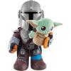 imageMattel Star Wars Clan of Two The Mandalorian Plush Set with 11inch Mandalorian Soft Doll Smaller Detachable Grogu Figure ampamp Sound Feature