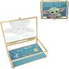 imageSTAR WARS The Mandalorian Grogu OOOOO SHINY Gold Trim Glass Jewelry Box Officially LicensedGlass