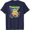 imageStar Wars  The Mandalorian Grogu Comic Cover TShirtNavy Blue