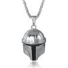 imageStar Wars Stainless Steel Necklaces for Men Character Pendant Designs 22quot Box ChainSilver Boba Fett