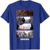 imageStar Wars The Mandalorian Action Packed Vintage Frames TShirtRoyal Blue
