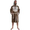 imageStar Wars The Mandalorian Bounty Hunter Hooded Bathrobe for Men And Women  Soft Plush Spa Robe for Shower  Lightweight Fleece Housecoat With Belted Tie  One Size Fits Most Adults