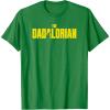 imageStar Wars The Mandalorian Fathers Day Dadalorian Logo TShirtKelly Green