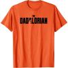 imageStar Wars The Mandalorian Fathers Day Dadalorian Logo TShirtOrange