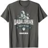 imageStar Wars The Mandalorian Fathers Day The Way Distressed TShirtAsphalt Grey