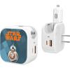 imageStar Wars The Mandalorian Grogu and Din Djarin Color Block 18Watt 2 in 1 USB ChargerBB8
