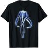 imageStar Wars The Mandalorian Mythosaur Skull Vintage Logo TShirtBlack