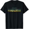 imageStar Wars The Mandalorian Season 3 Logo Grogu Disney TShirtBlack