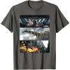 imageStar Wars The Mandalorian Season 3 Pirate Battle Concept Art TShirtAsphalt Grey