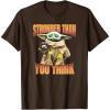 imageStar Wars The Mandalorian Stronger Than You Think Vintage TShirtBrown