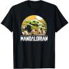 imageStar Wars The Mandalorian The Child Vintage Cartoon Poster TShirtBlack