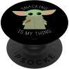imageStar Wars The Mandalorian the Child Snacking is My Thing PopSockets Adhesive PopGripAdhesive PopGrip