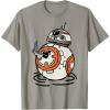 imageStar Wars The Rise of Skywalker BB8 Lighter Doodle TShirtSlate Grey