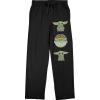 imageThe Mandalorian Baby Grogu Star Wars Mens Grey Sleep Pajama PantsBlack