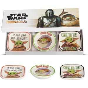 imageDisney Star Wars The Child Grogu Mini Trinket Tray Gift Set 3 Piece Jewelry Dish Ring HolderAssorted