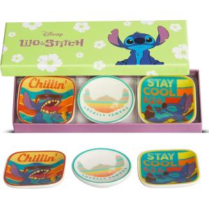 imageDisney Star Wars The Child Grogu Mini Trinket Tray Gift Set 3 Piece Jewelry Dish Ring HolderLilo and Stitch