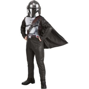imageSTAR WARS The Mandalorian Official Youth Halloween Costume  Printed Jumpsuit with Plastic MaskSmall