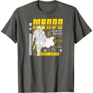 imageStar Wars  The Mandalorian Dark Digital TShirtAsphalt Grey