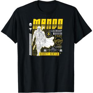 imageStar Wars  The Mandalorian Dark Digital TShirtBlack