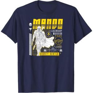 imageStar Wars  The Mandalorian Dark Digital TShirtNavy Blue