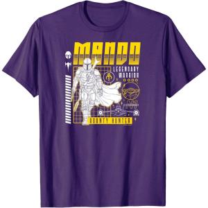 imageStar Wars  The Mandalorian Dark Digital TShirtPurple