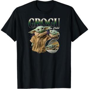 imageStar Wars  The Mandalorian Grogu Bootleg TShirtBlack