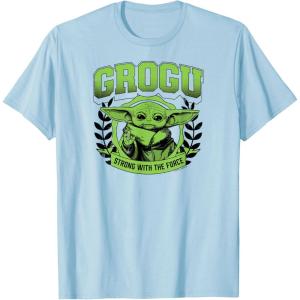 imageStar Wars  The Mandalorian Grogu Collegiate TShirtBaby Blue