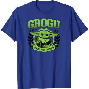 imageStar Wars  The Mandalorian Grogu Collegiate TShirtRoyal Blue