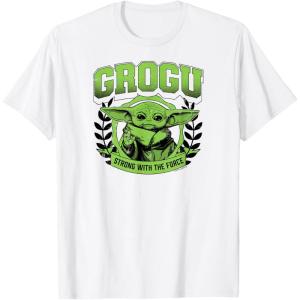 imageStar Wars  The Mandalorian Grogu Collegiate TShirtWhite