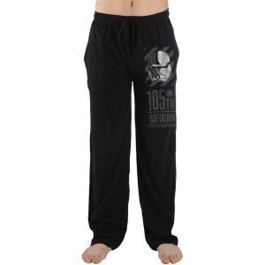imageStar Wars Movie Storm Trooper Mens Black Sleep Pajama Pants