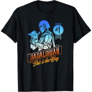 imageStar Wars The Mandalorian Fathers Day 1 In The Galaxy TShirtBlack