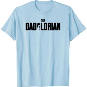 imageStar Wars The Mandalorian Fathers Day Dadalorian Logo TShirtBaby Blue