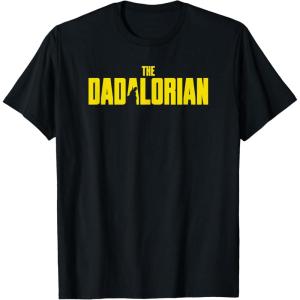 imageStar Wars The Mandalorian Fathers Day Dadalorian Logo TShirtBlack
