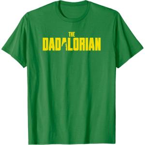 imageStar Wars The Mandalorian Fathers Day Dadalorian Logo TShirtKelly Green