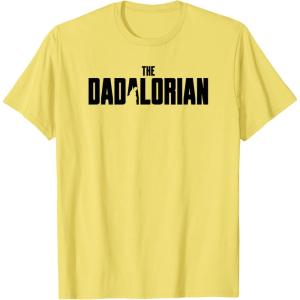 imageStar Wars The Mandalorian Fathers Day Dadalorian Logo TShirtLemon Yellow