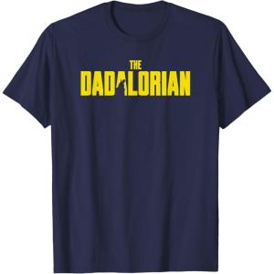 imageStar Wars The Mandalorian Fathers Day Dadalorian Logo TShirtNavy Blue