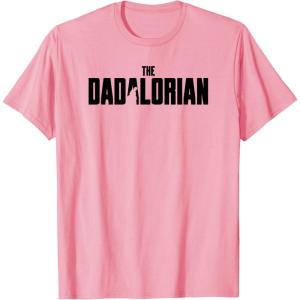 imageStar Wars The Mandalorian Fathers Day Dadalorian Logo TShirtPink