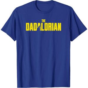 imageStar Wars The Mandalorian Fathers Day Dadalorian Logo TShirtRoyal Blue