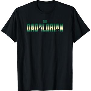 imageStar Wars The Mandalorian Fathers Day The Dadalorian Retro TShirtBlack