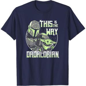 imageStar Wars The Mandalorian Fathers Day The Way Dad Retro TShirtNavy Blue
