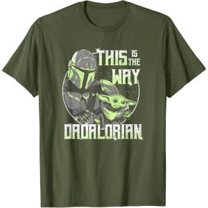 imageStar Wars The Mandalorian Fathers Day The Way Dad Retro TShirtOlive Green