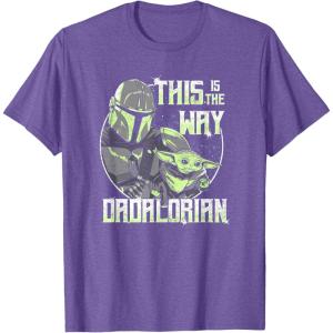 imageStar Wars The Mandalorian Fathers Day The Way Dad Retro TShirtPurple Heather